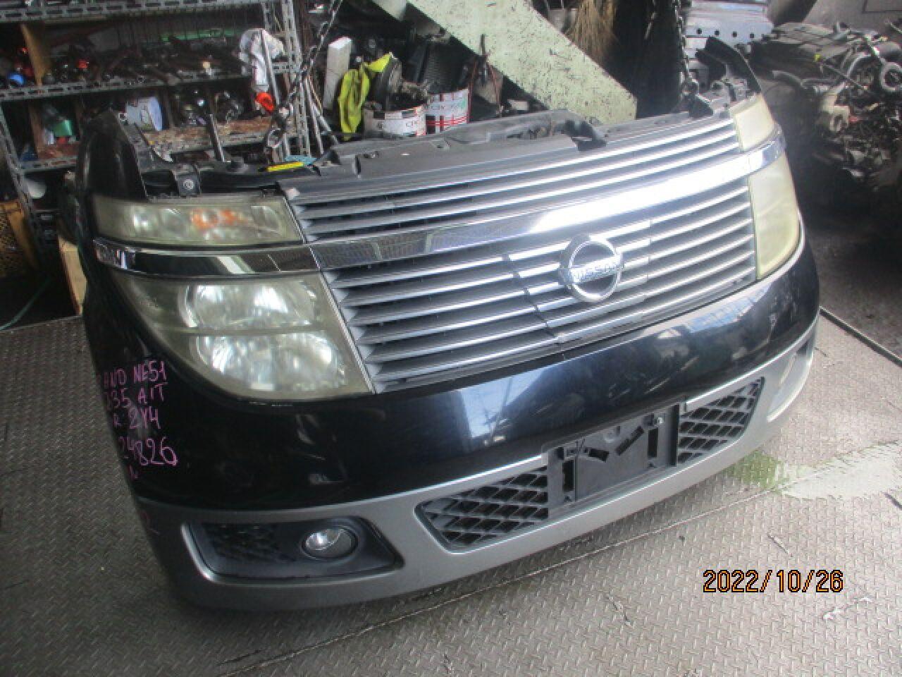 Nose cut NISSAN ELGRAND NE51 VQ35DE 100-24826 XENON 1 ракурс