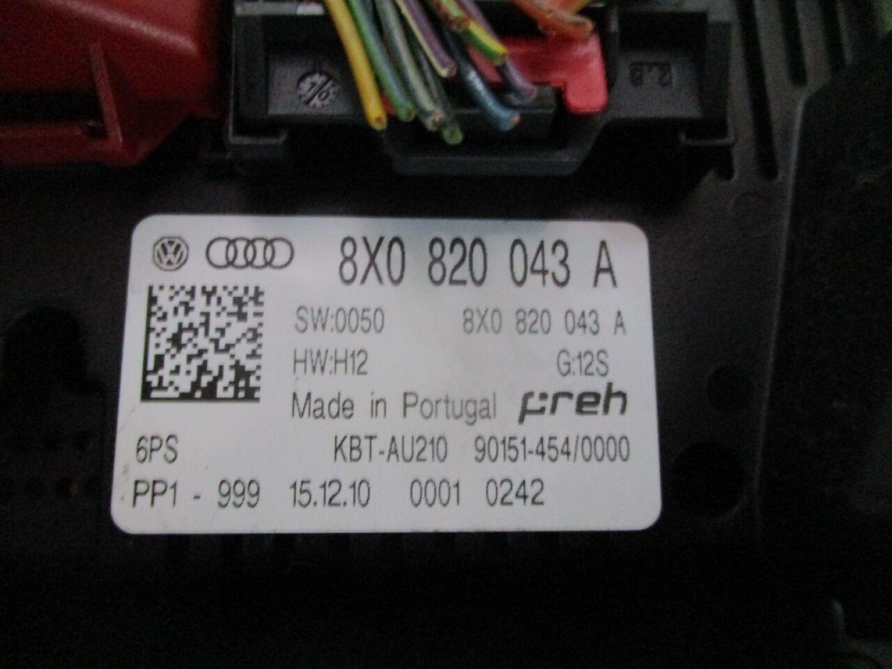 Климат-контроль AUDI A1 8X 8X0 820 043 4 ракурс