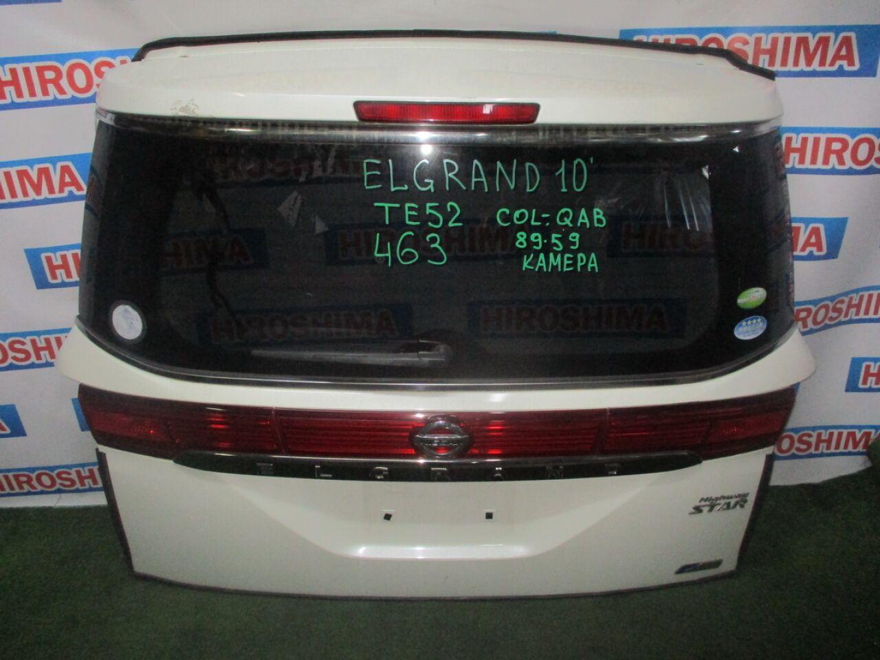 Дверь 5-я NISSAN ELGRAND TE52 8959, КАМЕРА ЗХ 1 ракурс