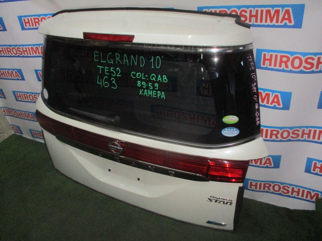 Дверь 5-я NISSAN ELGRAND TE52 8959, КАМЕРА ЗХ 2 ракурс