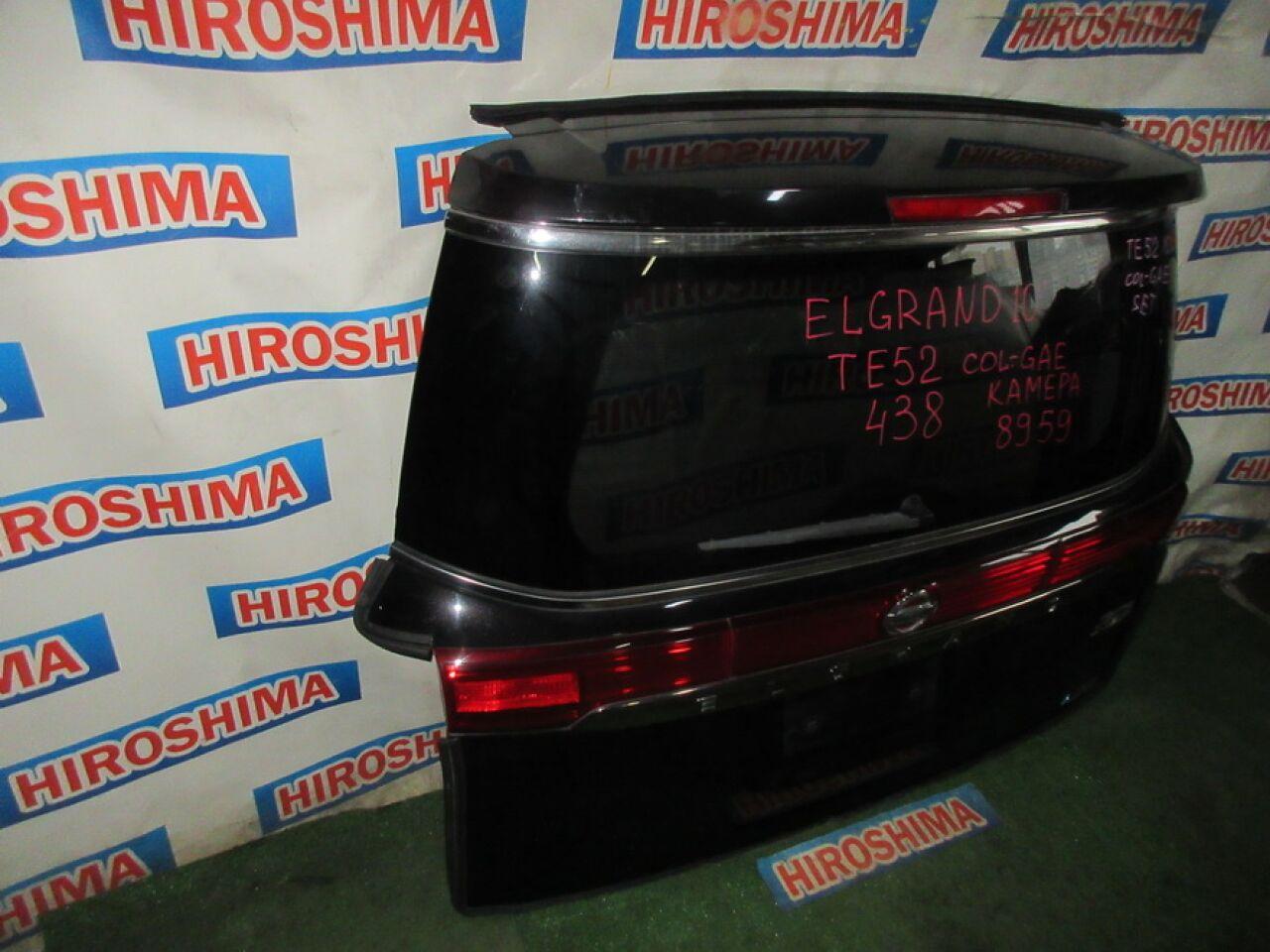 Дверь 5-я NISSAN ELGRAND TE52 8959 КАМЕРА ЗХ 3 ракурс