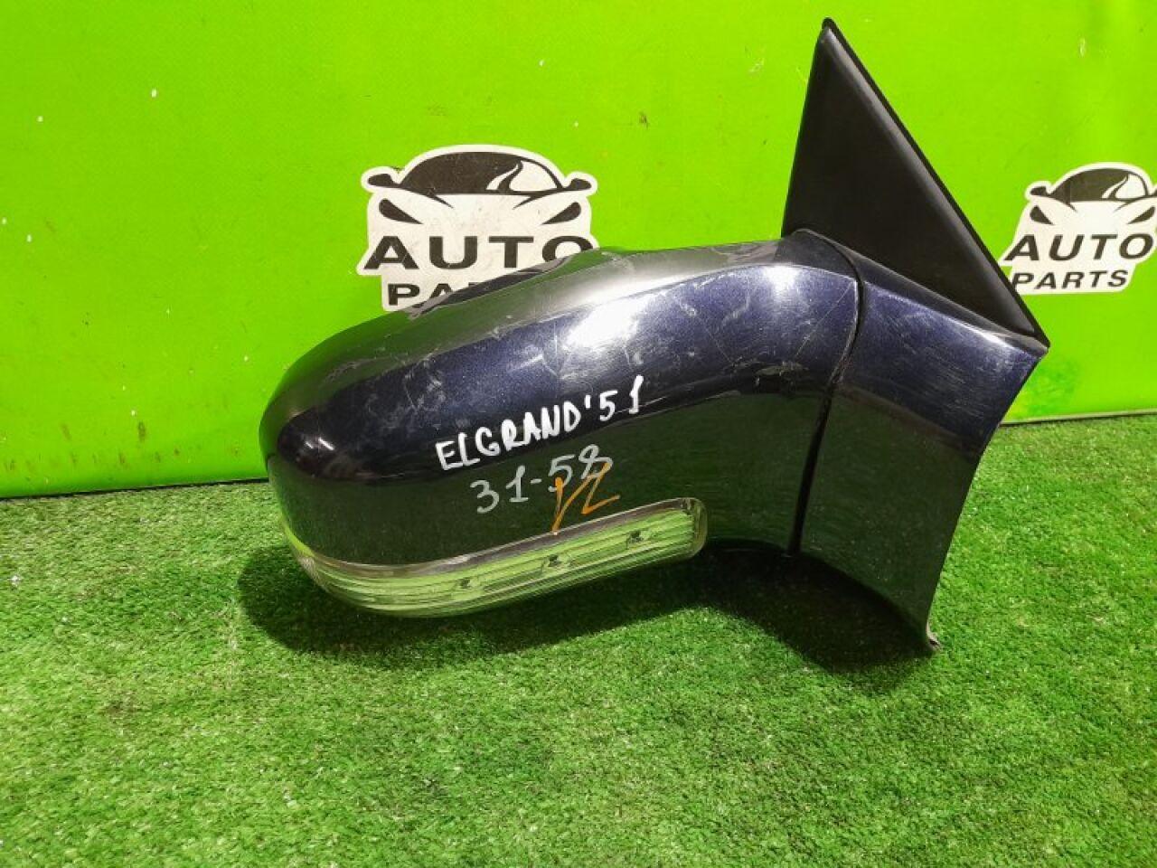Зеркало правое переднее NISSAN ELGRAND E51 VQ35DE 1 ракурс