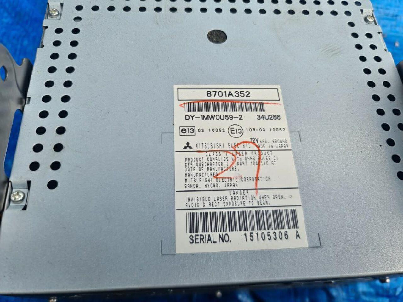 Магнитофон MITSUBISHI GALANT FORTIS CY3A SET 2 8002A374XA 8701A352 5 ракурс Магнитофон MITSUBISHI GALANT FORTIS CY3A SET 2 8002A374XA 8701A352 5 ракурс