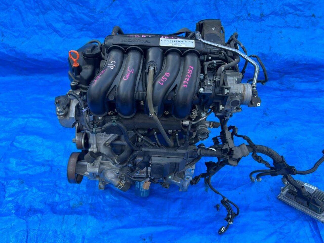 Двигатель HONDA FIT GK5 L15B F 2 ракурс