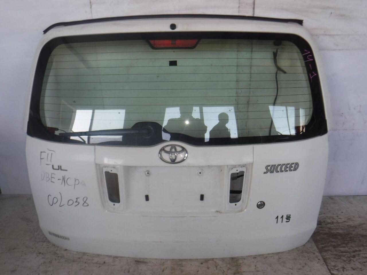 Дверь 5-я  TOYOTA SUCCEED NCP55 1NZ-FE 1 ракурс