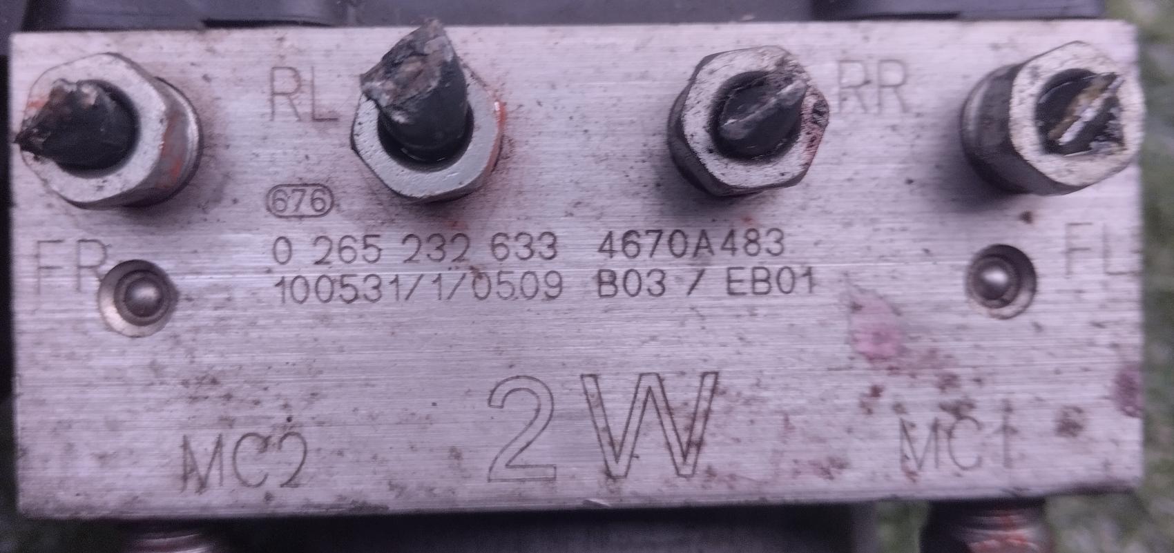 Блок abs MITSUBISHI I-MIEV HA3W Y4F1 4670A483 3 ракурс