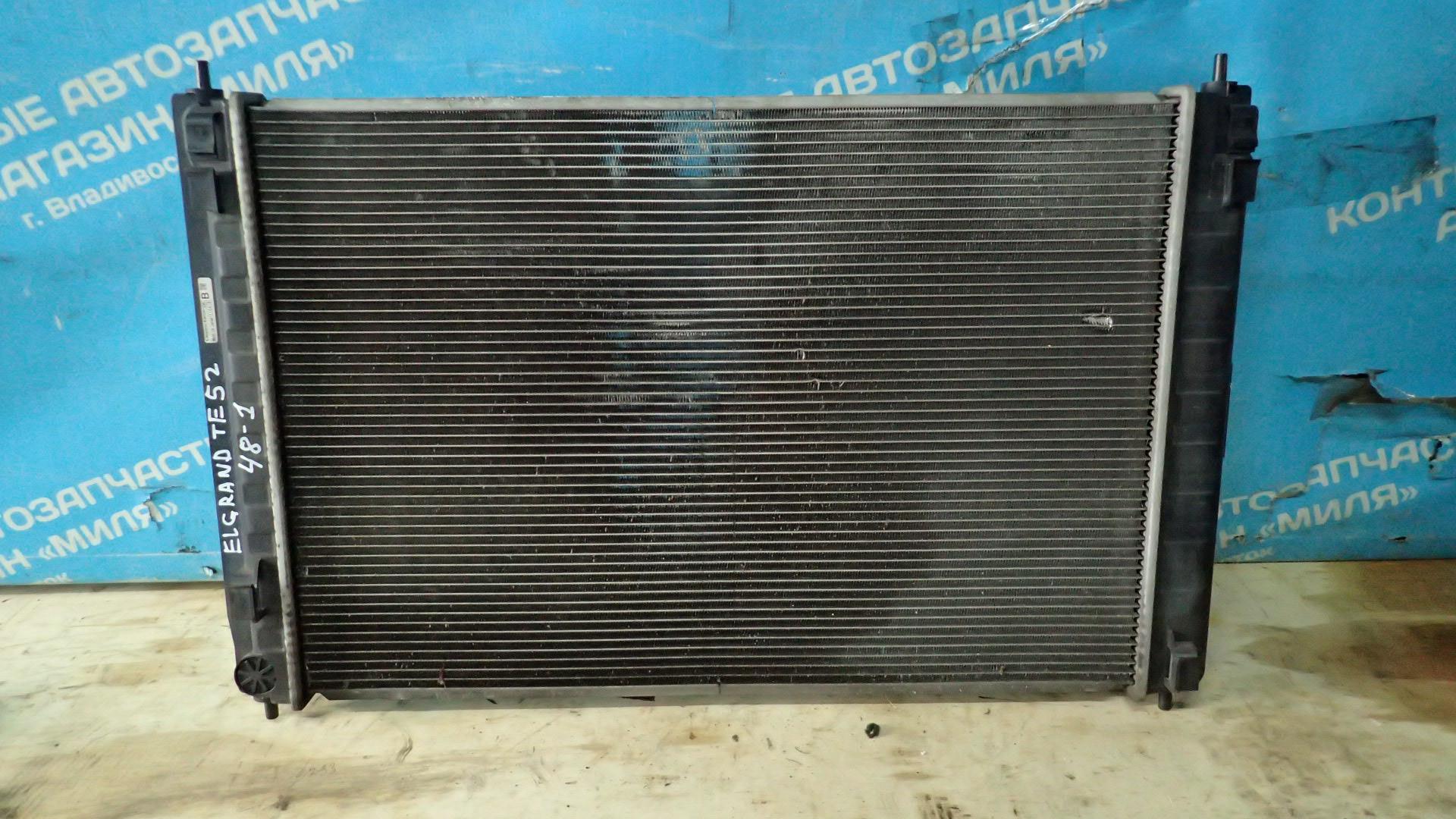 Радиатор основной NISSAN ELGRAND TE52, PE52, PNE52, TNE52 QR25DE A/T 1 ракурс