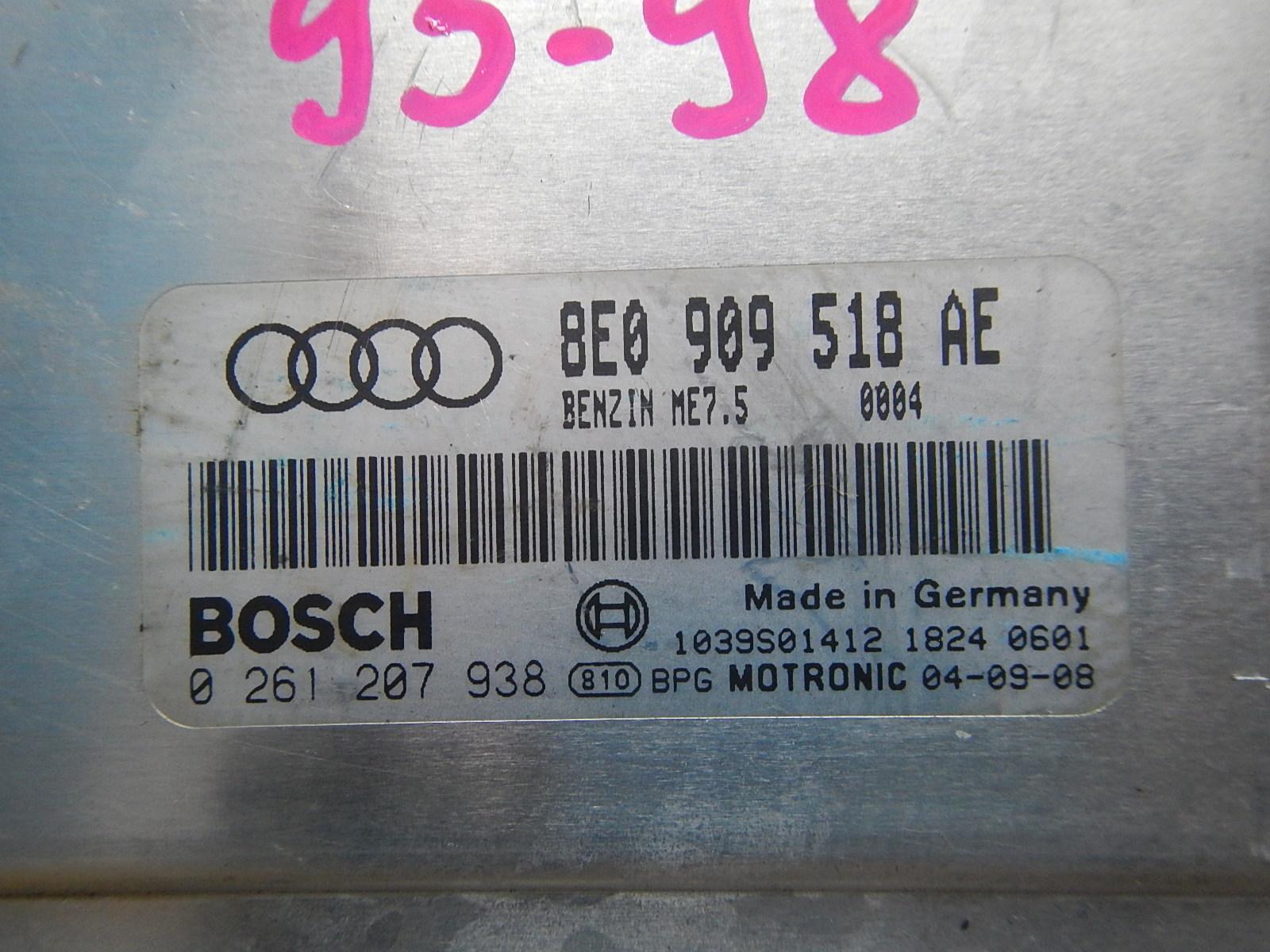 Блок efi AUDI A4 8E AMB 8E0909518AE  2 ракурс