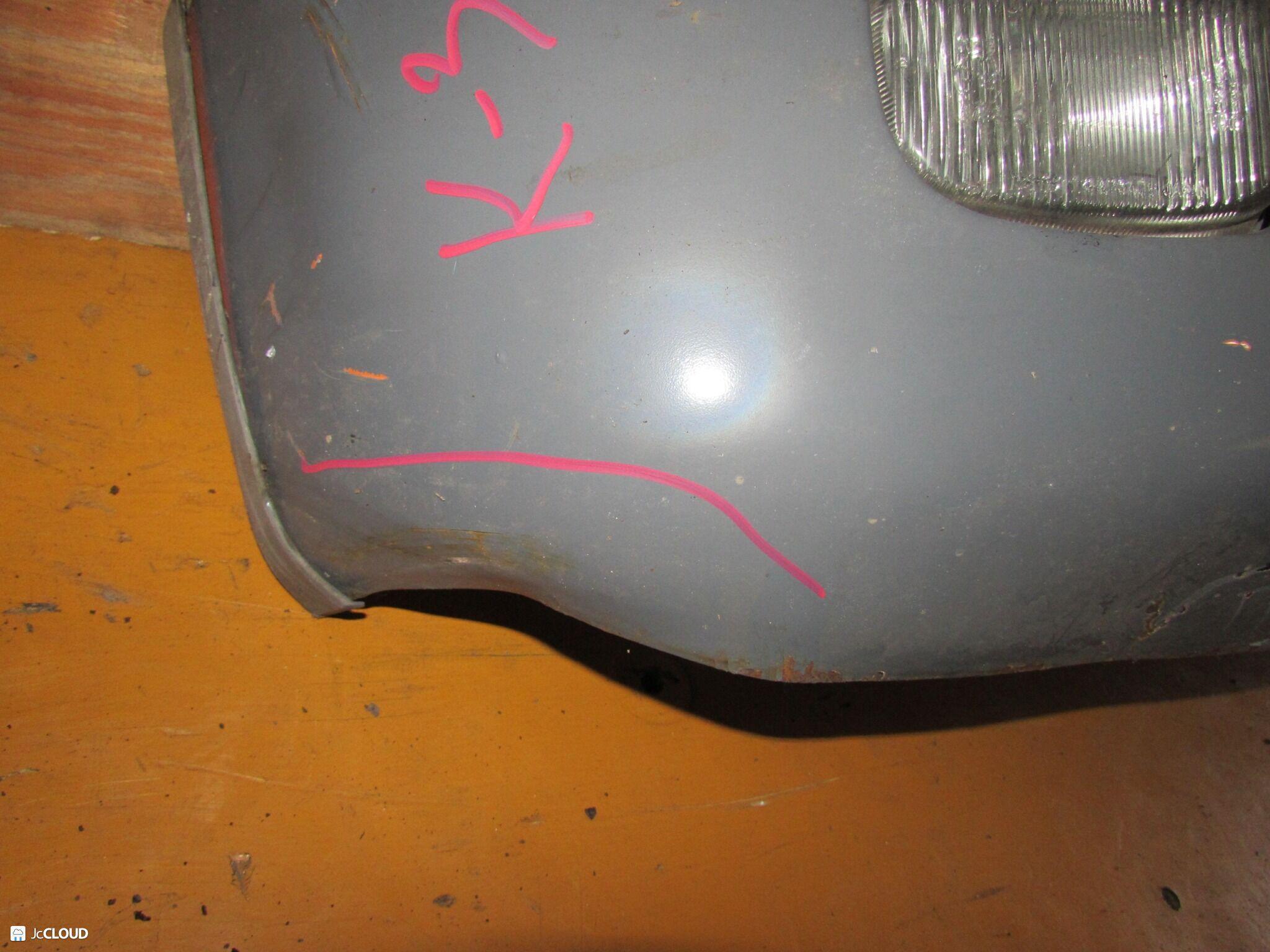 Бампер передний MITSUBISHI FUSO, FUSO FIGHTER FK612, FK615, FK616, FK617, FK618, FK619, FK, FK622, FK627, FK628, FK629, FK662, FK666, FK667, FK668, FK672, FK678, FK727, FK728, FL618, FL628, FL638, FL639, FK603 6M61, 6M60 4 ракурс