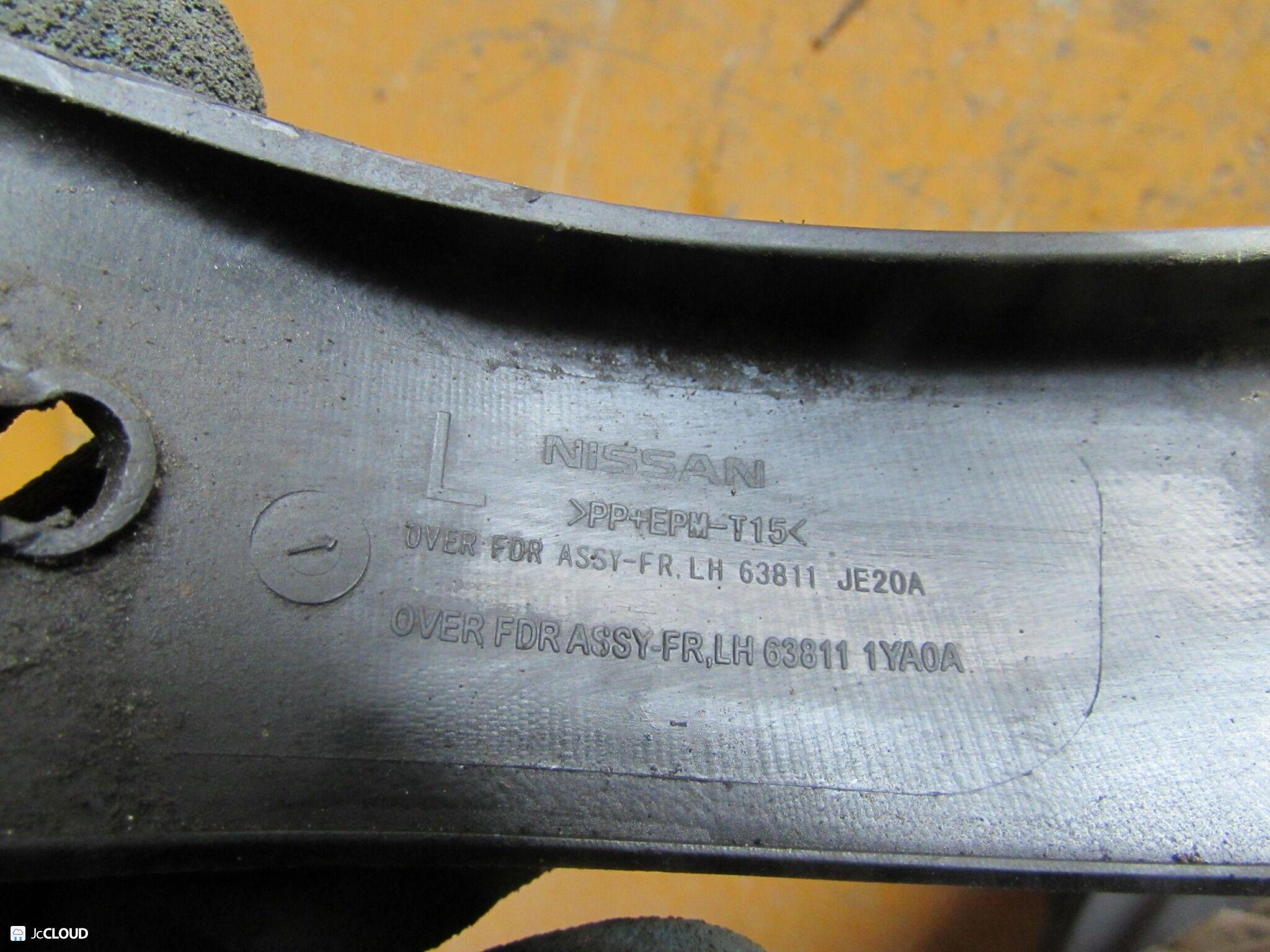 Дефендер левый передний NISSAN DUALIS J10, KJ10, KNJ10, NJ10 63811JD000 5 ракурс